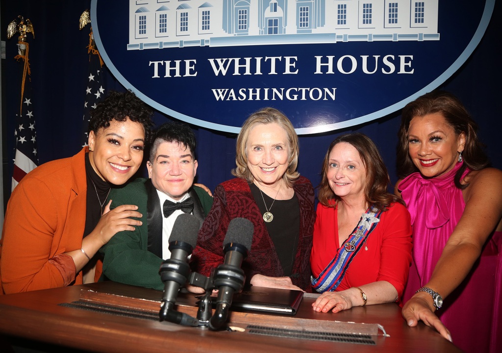 Hillary Clinton, Vanessa Williams and other "POTUS" cast members.