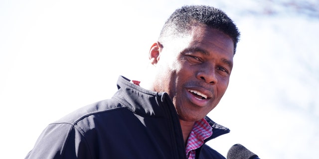 Georgia Republican senate candidate Herschel Walker speaks during a campaign rally on December 1, 2022 in Columbus, Georgia.