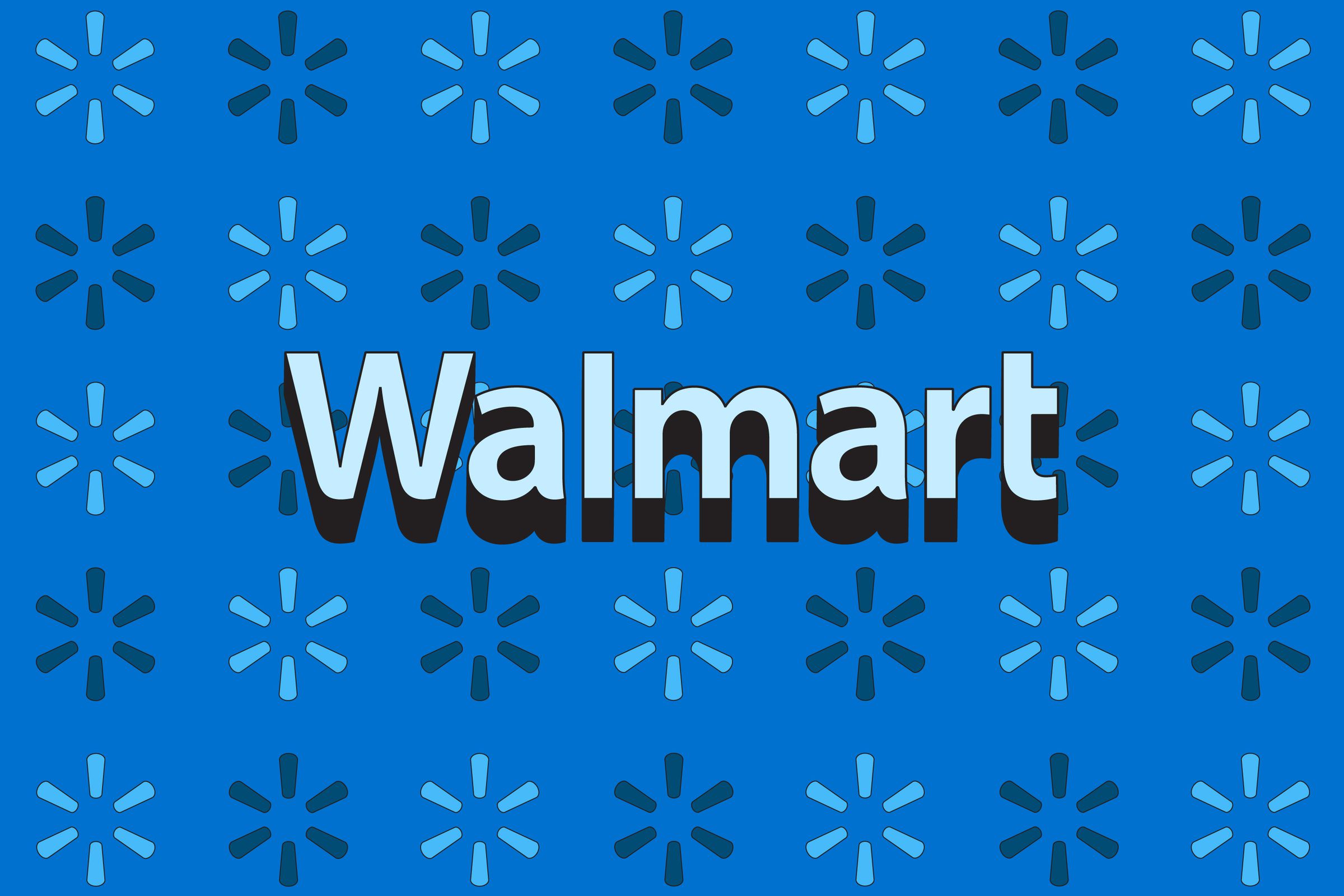 A stock photo of the Walmart logo