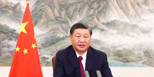 Chinese president Xi Jinping pictured delivering a speech in April. Heritage Action is warning lawmakers that a key immigration bill could open the door for a greater national security threat from the Chinese communist regime. 