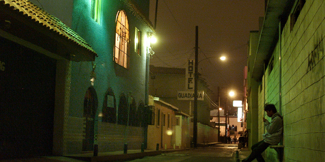 The Zona Norte area of Tijuana, Mexico.