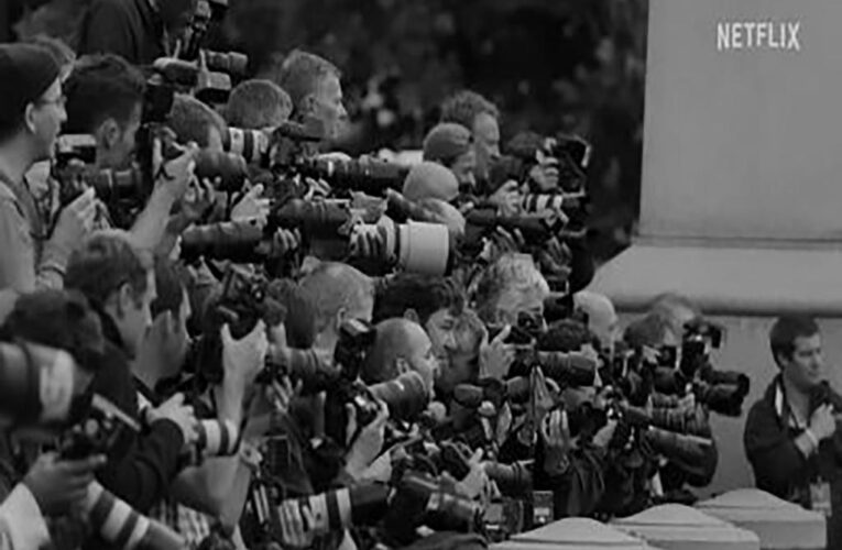 Image of Harry and Meghan being stalked by paparazzi in new Netflix film really from ‘Harry Potter’ premiere