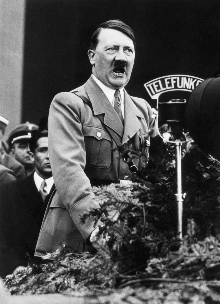 Adolf Hitler speaking in 1934.