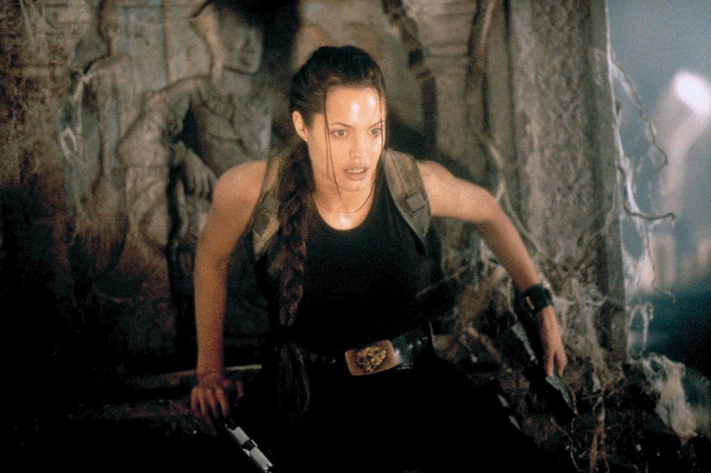 Angelina Jolie as Lara Croft in "Tomb Raider" (2001).