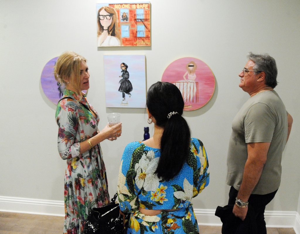 Art lovers checked out Sorokin's work at  The House (Arrest) Party in Miami, hosted by The Locker Room, on Dec. 3.