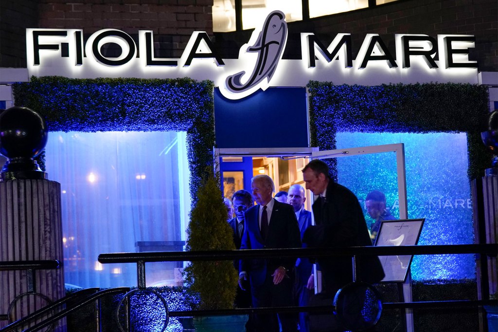 Fiola Mare is the same DC restaurant where the president and his wife flouted local indoor masking requirements last year. 