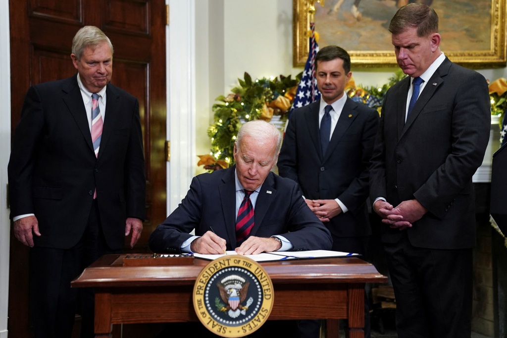 President Biden said that "a rail shutdown would have devastated our economy."