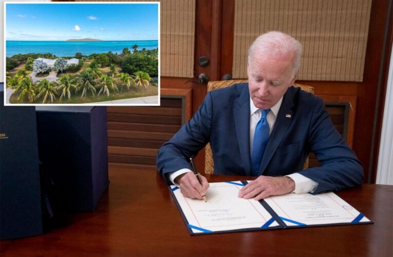 Biden signs $1.7T spending bill while vacationing in St. Croix