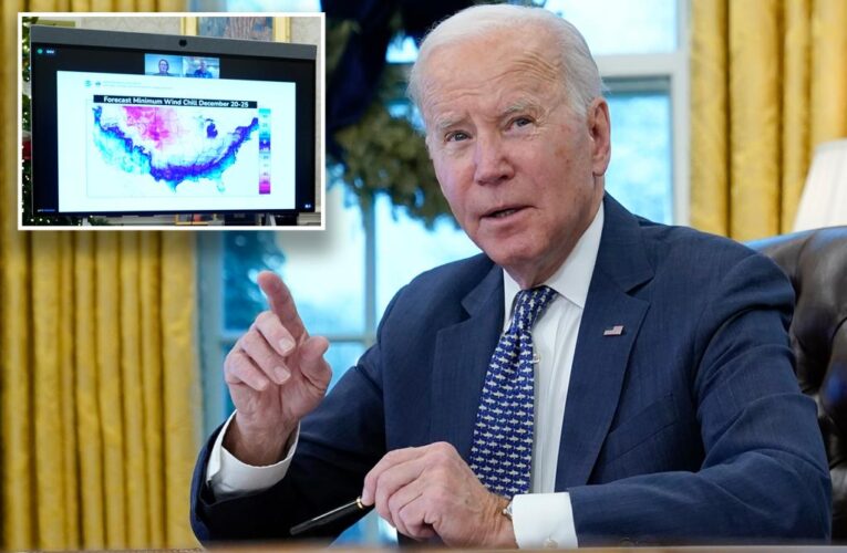 Biden excuses staff early due to winter storm, but says it’s not ‘snow day’