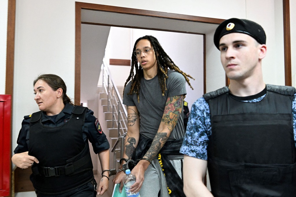 Brittney Griner during her captivity