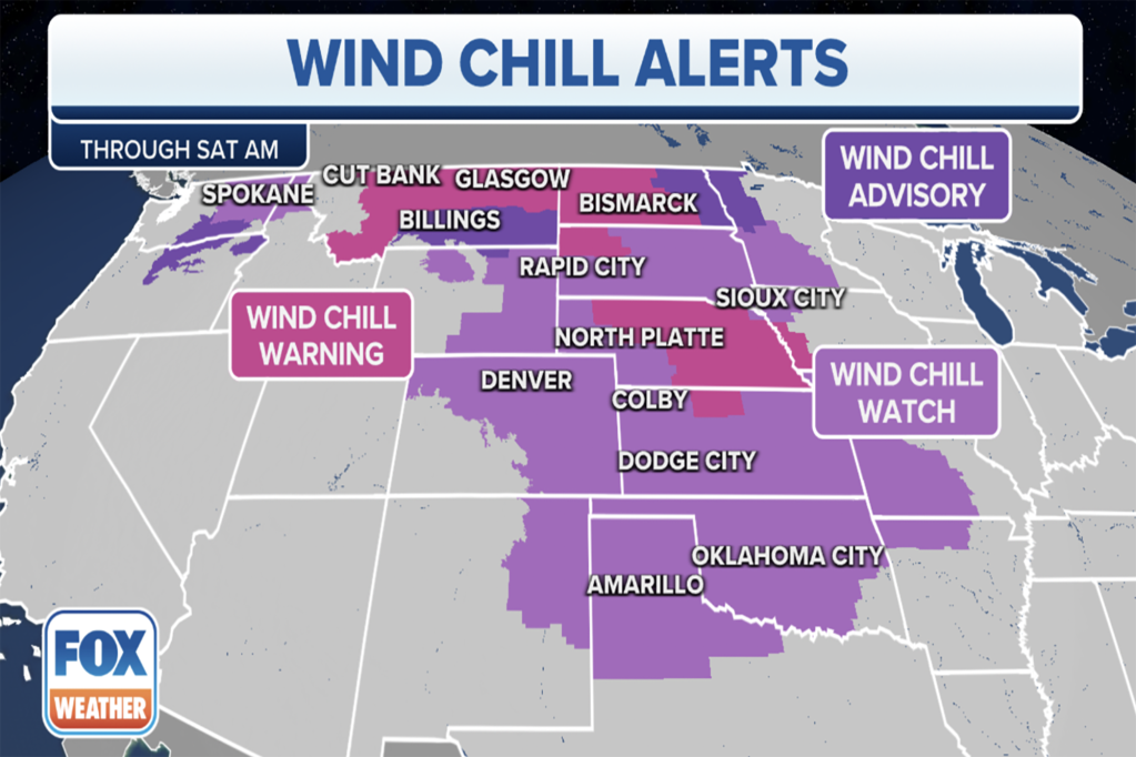 Wind Chill Warnings and Watches already stretch across much of the Upper Midwest.