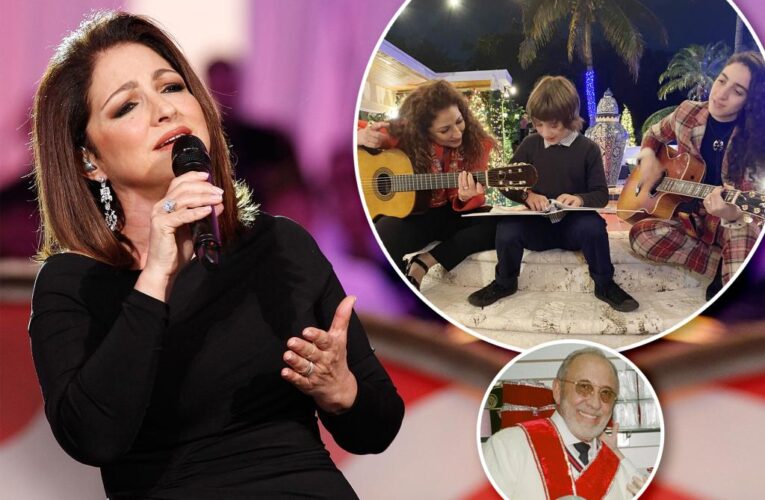 Gloria Estefan brings in three generations for family album