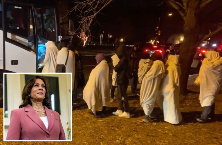 Migrants bused to Kamala Harris’ home on Christmas Eve intended for NYC: report