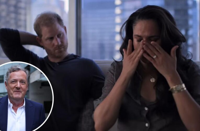 Piers Morgan ‘traumatized’ after hearing his voice in ‘Harry & Meghan’ Netflix trailer