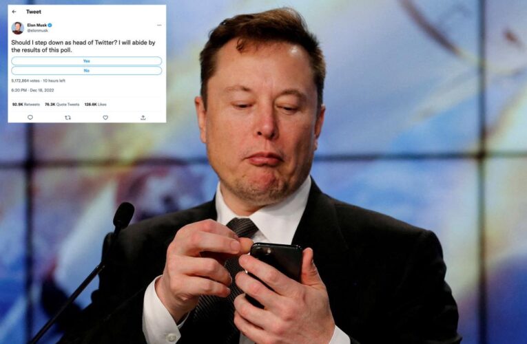 Elon Musk polls Twitter users if he should step down as CEO