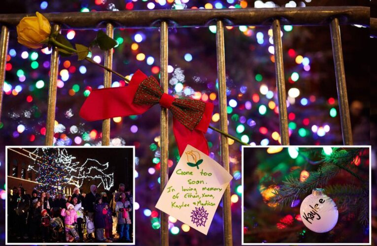 Christmas tree lighting held in honor of slain Idaho students