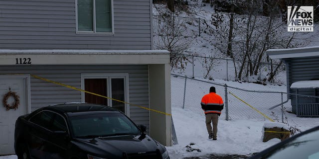 A view of the home in Moscow, Idaho, Dec. 4, 2022, where a quadruple homicide took place Nov. 13.