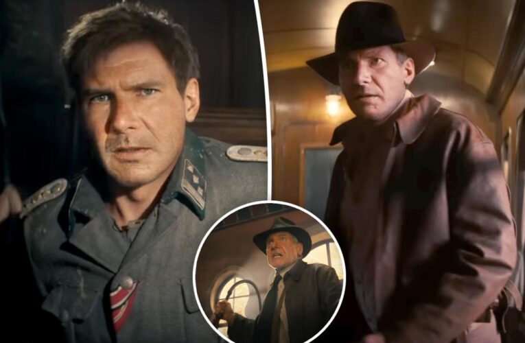 Harrison Ford loses decades of wrinkles in de-aged ‘Indiana Jones 5’ trailer