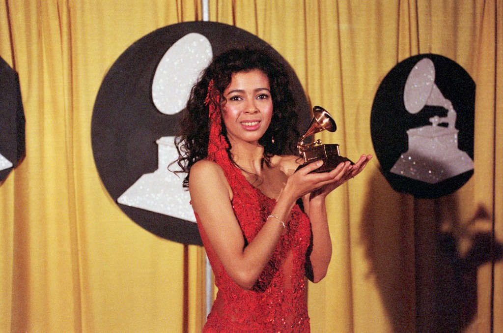 Irene Cara won two Grammys, including for "Flashdance (What a Feeling)."