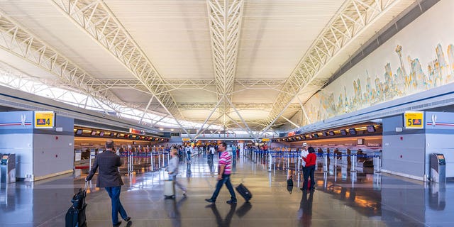 John F. Kennedy International Airport in New York City, New York. 