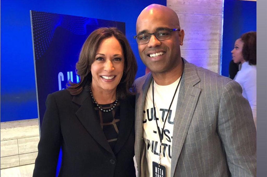 Vice President Kamala Harris and Jamal Simmons