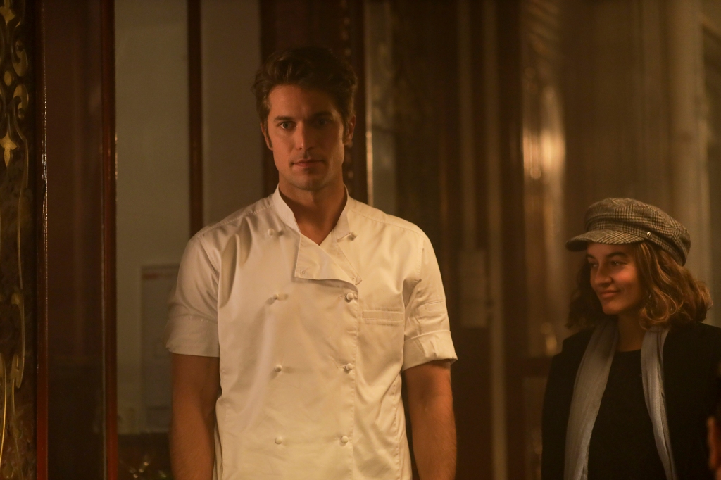 Lucas Bravo as chef Gabriel in "Emily in Paris."