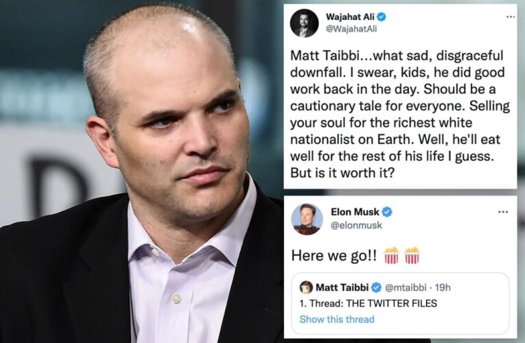 Left-wing journos attack reporter Matt Taibbi for exposing Musk’s Twitter files