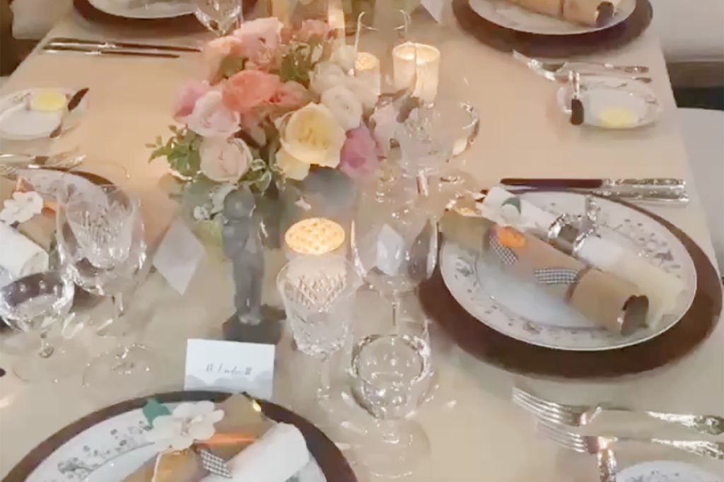 Melissa Rivers' Thanksgiving table