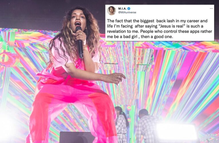 M.I.A. says she faced ‘backlash’ to career for saying ‘Jesus is real’