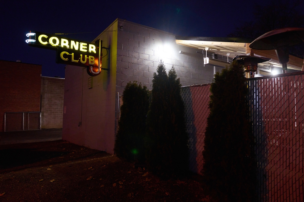 A picture of the Corner Club sports bar.