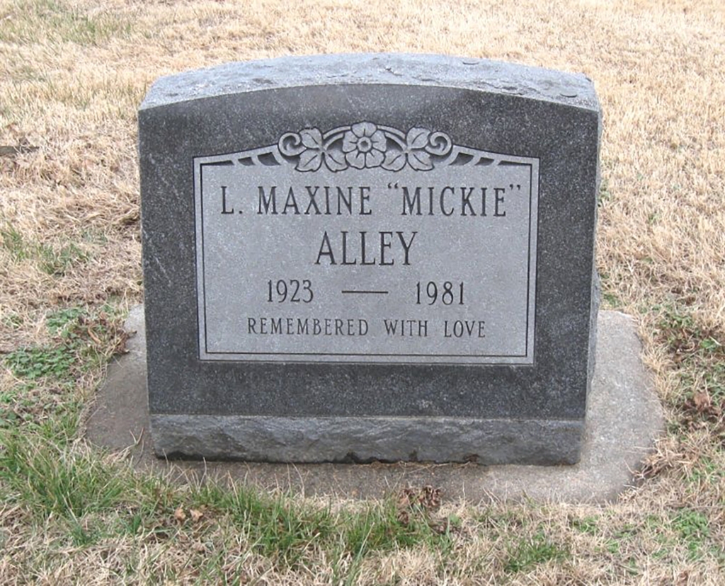 Lillian Alley's grave