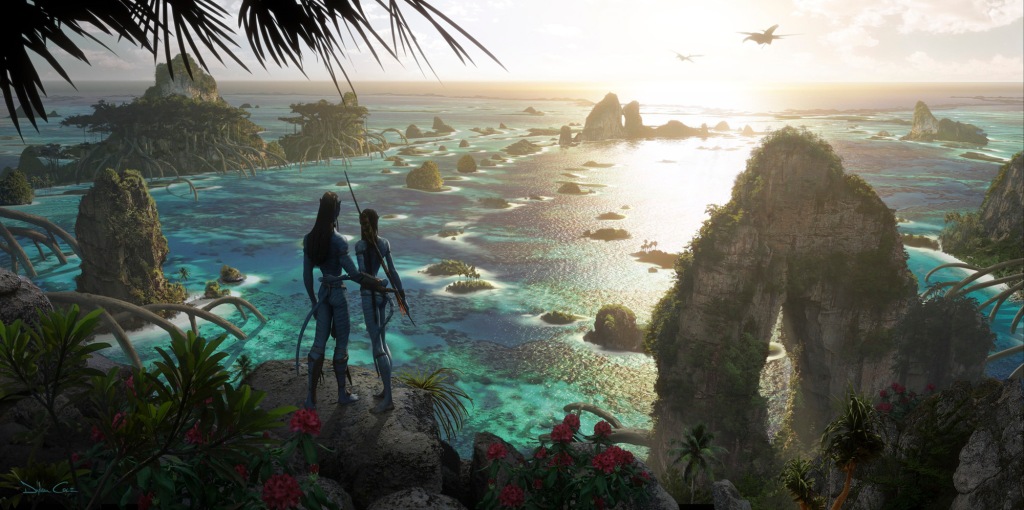 Concept art showing the next Avatar sequels