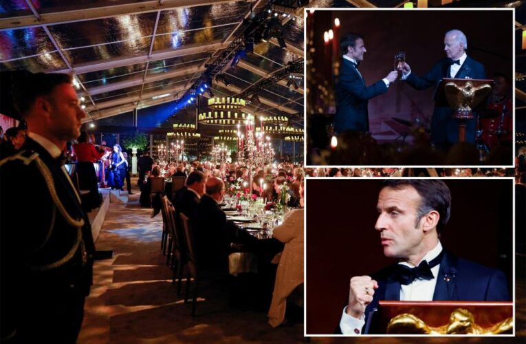 Macron brings up election denialism during toast at White House state dinner