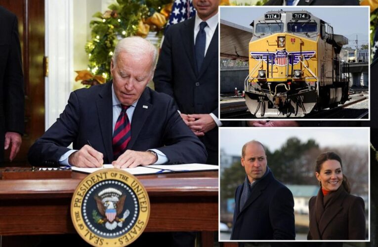 Joe Biden to meet Prince William after signing bill to crush rail worker plea for sick days