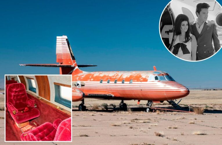 Elvis Presley’s $840K plush, red velvet private jet up for auction