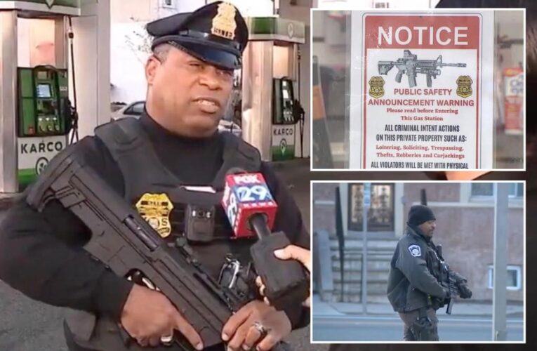 Philadelphia gas station hires AR-15-toting guards in crime-spike