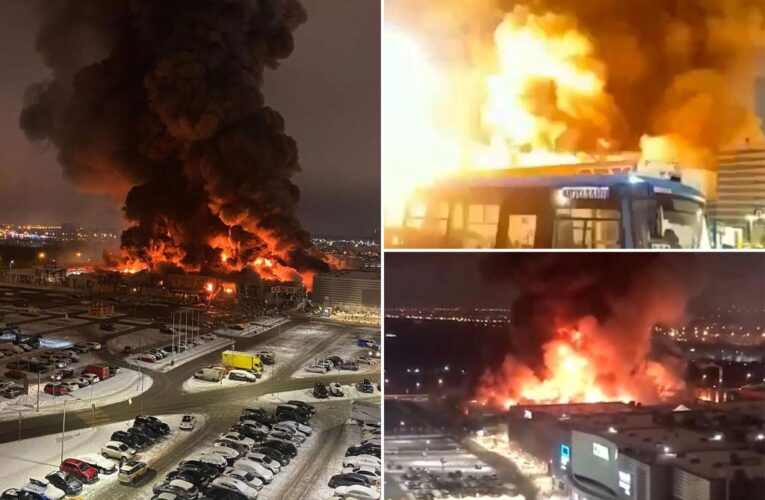 Moscow shopping mall fire leaves at least 1 dead