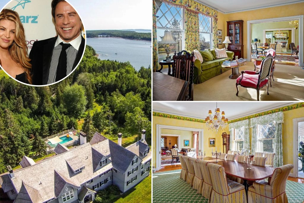 John Travolta's Maine mansion that he built with his late wife has been on the market for nearly two years. Kirstie Alley first showed them the home in 1991.