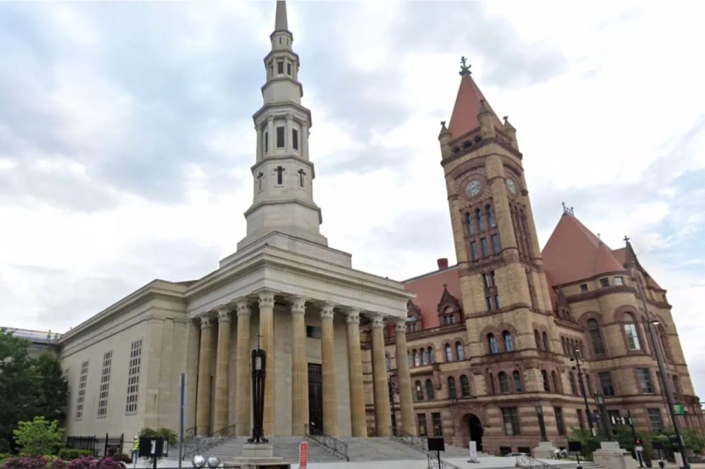 The Cathedral Basilica of Saint Peter in Chains serves as the seat of the Roman Catholic Archdiocese of Cincinnati.