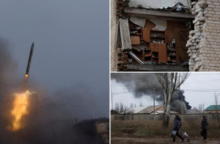 Russian missiles rain down on Ukraine towns on Christmas day