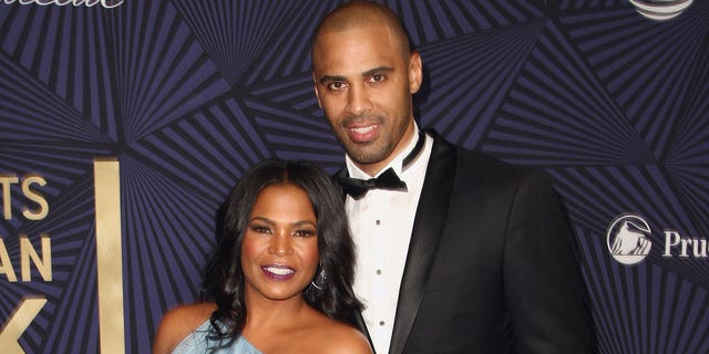 Nia Long and Ime Udoka attend BET's 2017 American Black Film Festival Honors Awards at The Beverly Hilton Hotel Feb. 17, 2017, in Beverly Hills, Calif.