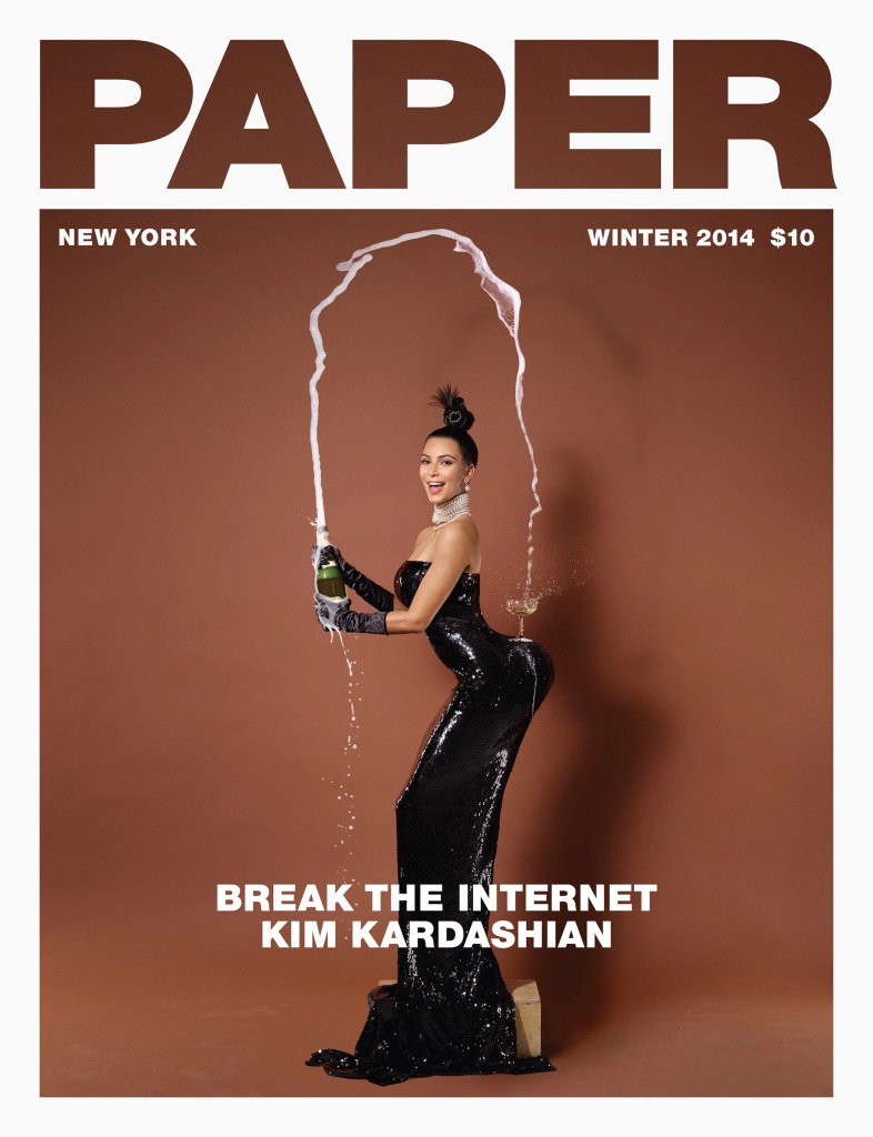 This Paper Magazine cover from 2014 featuring Kim Kardashian "broke the internet" at the time.