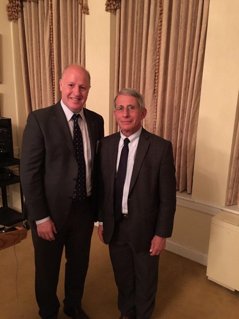 Peter Daszak with Dr. Anthony Fauci.