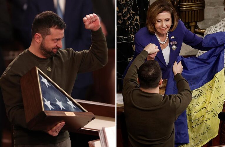 Banner day for Ukraine hero Zelensky in DC