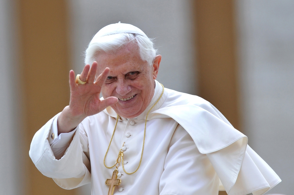 Then-pope Emeritus Benedict XVI in 2008.