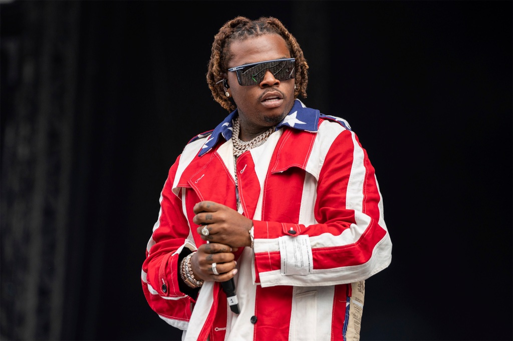 Gunna performs at the Wireless Music Festival, Crystal Palace Park, London, England, on Sep. 10, 2021.