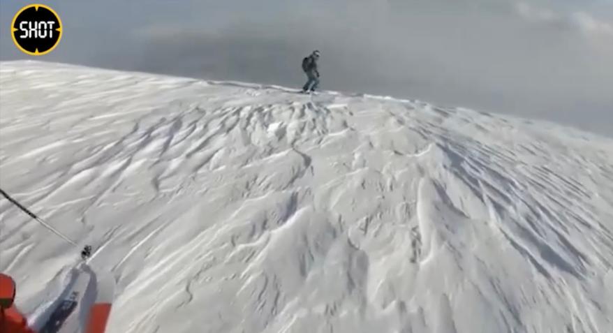 skier caught in avalanche