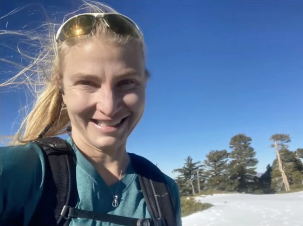 Ruth Woroniecki on a hike