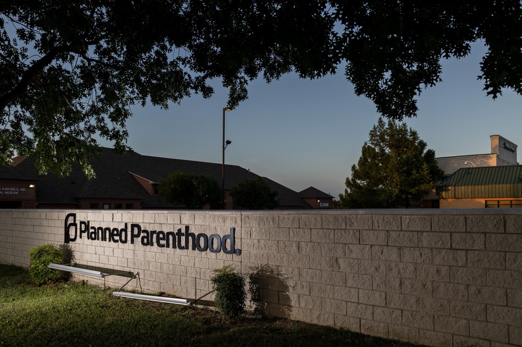Signage outside the Planned Parenthood South Dallas Surgical Health Services Center in Dallas, Texas, US, on Sunday, July 3, 2022.