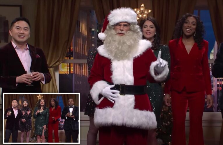 Boozy ‘SNL’ Christmas song takes aim at Elon Musk, Kanye West